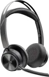 HP Poly Poly Voyager Focus 2 MS Schwarz Kabelloses Bluetooth-Headset, USB-C/A, BT700 USB-C Dongle, ANC, inkl. Ladestation, Microsoft Teams zertifiziert