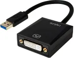 Logilink USB 3.0 adapter, A/M to DVI-D/F, 1080p60 Hz, silver, 0.1 m