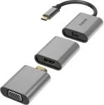 HAMA 00200306 6in1 Adapter Connect2Go, USB-C, Mini-DisplayPort, HDMI, VGA