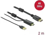 DLC DELOCK HDMI DisplayPort Kabel St/St 4K 30Hz 2.0m