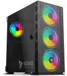 Korpus Savio PC Case Raptor X1 ARGB Glass/Mesh Black
