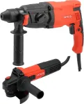 Yato MŁOTOWIERTARKA SDS+ 900W 3,2J / SZLIFIERKA KĄTOWA 125mm 750W