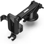 Vention Auto-Clamping Car Phone Mount With Suction Cup Black Square Type