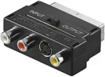 Goobay AVK 196 SCART (21-pin) 3 x RCA + S-Video Black