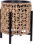 Home4you Lillepott WICKER alusega 28x28xH32cm, helepruun