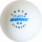 Donic Table tennis ball P40+ Coach 2 star 120 pcs White