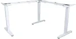 EQUIP Schreibtischgestell Triple Motor elek. 150Kg L-Form ws lite Retail