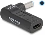 DeLOCK Adapter f&uuml;r Notebook Ladekabel USB Type-C&trade; Buchse zu HP 4,5 x 3,0 mm Stecker 90&deg; gewinkelt