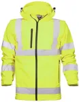 No name SOFTSHELL JACKET REF501 HI-VIZ YELLOW L