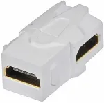 LINDY HDMI 90&deg; Doppelkupplung Keystone f&uuml;r AV Wanddosen HDMI Doppelkupplung Keystone Modul f&uuml;r AV Wanddosen, HDMI-Buchse nach innen 90&deg; gedreht, und nach au&szlig;en gerade heraus (60490)