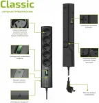 UPS EVER CLASSIC 3m Black 5 AC outlet(s) 250 V