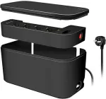 Logilink kaablitoos 5-pesaga pistikupesadega USB/Schuko must
