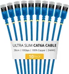 Startech 30CM ULTRA SLIM CAT6A 10 PACK .