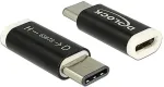 DELOCK USB 2.0 Adapter Micro-B Buchse zu USB Type-C&trade; 2.0 Stecker schwarz