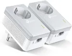 TP-Link Passthrough Powerline 600 Starter Kit, 1 Port