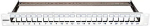 SCHRACK 19" patch panel for max. 24 keystone, unmounted, 1U, RAL 7035