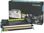Tooner LEXMARK Toner C736H1YG - Yellow - Kapazit&auml;t: 10.000 Seiten (C736H1YG)