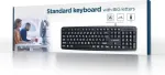 Klaviatuur GEMBIRD KEYBOARD STANDART USB ENG BIG/LETT. BLACK KB-US-103