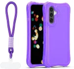TelForceOne Safepop case with strap for Samsung Galaxy A36 5G / A56 5G / A37 5G purple