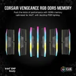 M&auml;lu CORSAIR DDR5 32GB PC 6200 CL36 KIT (2x16GB) VENGEANCE RGB b jaem&uuml;&uuml;k