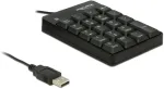 Klaviatuur DeLOCK - Tastenfeld - USB - Schwarz - Einzelhandel (12481)