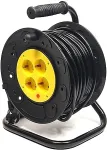 Noname Extension Cord with Reel 25m, 4 sockets, 3x2.5mm2