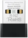 MERCUSYS AC650 Nano Wireless Dual Band USB Adapter
