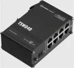 TELTONIKA | Industrial Switch | TSW040 | Unmanaged | DIN rail mountable | 10/100 Mbps (RJ-45) ports quantity 8 | PoE+ ports quantity 8 | Power supply type 2-pin industrial DC power socket