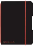 Herlitz Notizheft my.book flex A6 PP 40Bl. kariert schwarz