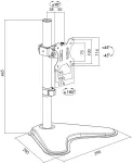 Logilink | Desk Mount | BP0044 | 13-32 " | Maximum weight (capacity) 8 kg | Black