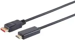 S-Impuls DisplayPort (ST) > HDMI (ST) 1m 4K 60Hz vergoldet Black