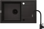 Deante Granite sink with 1-bowl faucet with drainer