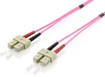 Equip Pro - Patch-Kabel - SC multi-mode (M) bis SC multi-mode (M) - 20 m - Glasfaser - 50/125 Mikrometer - OM4 - halogenfrei - violett