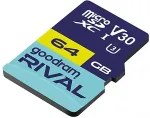 M&auml;lukaart GoodRam Memory card microSD 64GB Rival UHS-I V30 U3 C10 100/70MBs