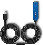 Lindy USB-kaabel USB-A - USB-A 15 m Black (43229)