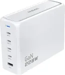 Dudao A228EU 228Watt Adapter GaN 4xUSB-C + 1xUSB-A hvid