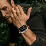 Tech-Protect kellarihm IconBand Line Apple Watch 44/45/46/49mm, must/oranž