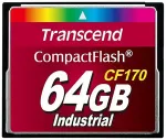 M&auml;lukaart TRANSCEND CF170 Industrial - Flash-Speicherkarte - 64GB - 170x - CompactFlash (TS64GCF170)