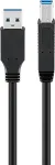 Goobay USB-kabel 5m Sort