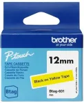 Brother BTAG-631 label-making tape Black on yellow