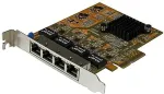 StarTech .COM 4 Port PCIe Gigabit Netzwerkkarte - Quad Port PCI Express GbE NIC