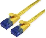 VALUE Patchkabel Cat.6A (Class EA) UTP, extra-flach, gelb, 3 m