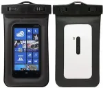 Wave WAVE-WATERP-PHONE mobile phone case 14 cm (5.5") Pouch case Black, Transparent