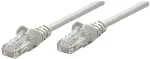 Intellinet Premium - Patch-Kabel - RJ-45 (M) bis RJ-45 (M) - 25cm - SFTP - CAT 6a - ohne Haken - Grau (736992)