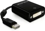 DELOCK Displayport Adapter DP -> DVI(24+5) St/Bu schwarz