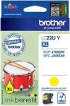 Tooner Brother LC-22UY INK CARTRIDGE YELLOW F/MFC-J985DW 1200 PGS STD 24711
