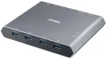 Aten 2-Port 4K DisplayPort USB-C KVM Dock Switch with Power Pass-through