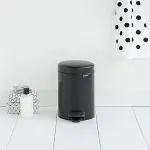 Brabantia Pedal Bin Newicon 3,0 L black matt