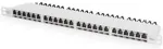 Digitus CAT 6A, Class EA High Density Patch Panel, 24 Port (gray, 0.5 U, shielded)