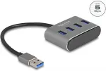 DELOCK 4 Port USB 5 Gbps Hub mit USB Typ-A Anschluss &ndash; USB Typ-A Buchsen oben